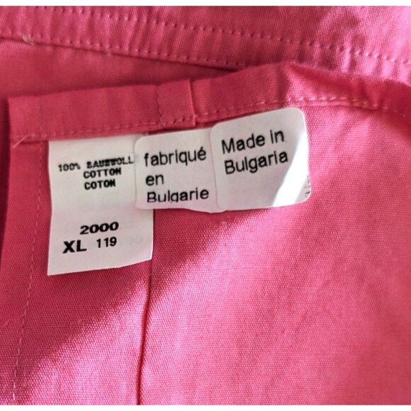 NWT Strellson Swiss Cross Men Shirt Pink Cotton Button Down Long Sleeve Size XL - Picture 12 of 12